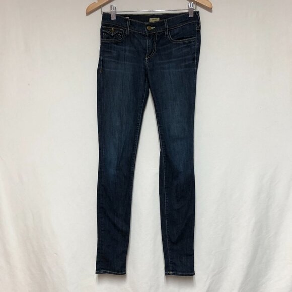 True Religion Made In USA Casey Low Rise Super Skinny Dark Wash Jeans Size 25 - Picture 2 of 15